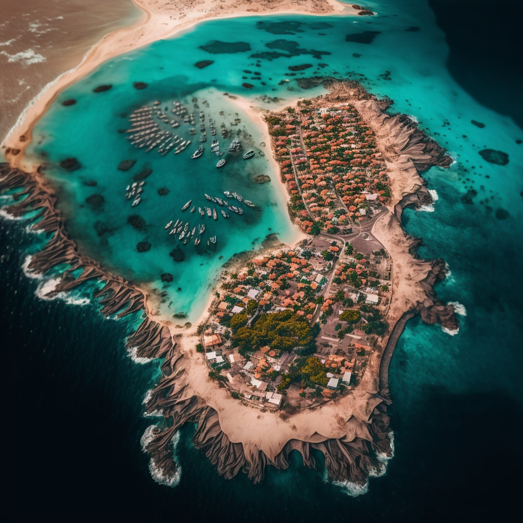 Ariel view of Aruba