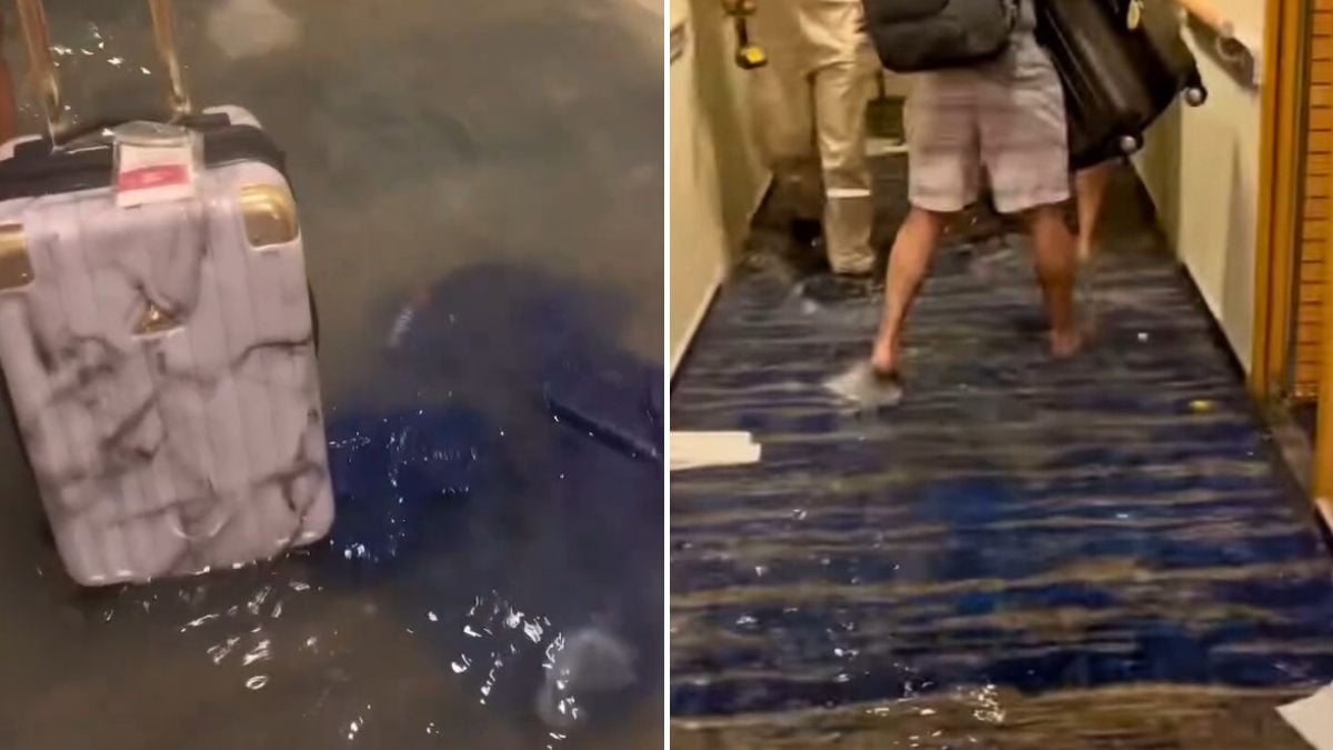 Carnival Cruise Ship Floods on Final Night of Cruise Amazing World